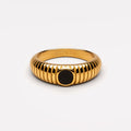 “Seseh” Onyx Ring