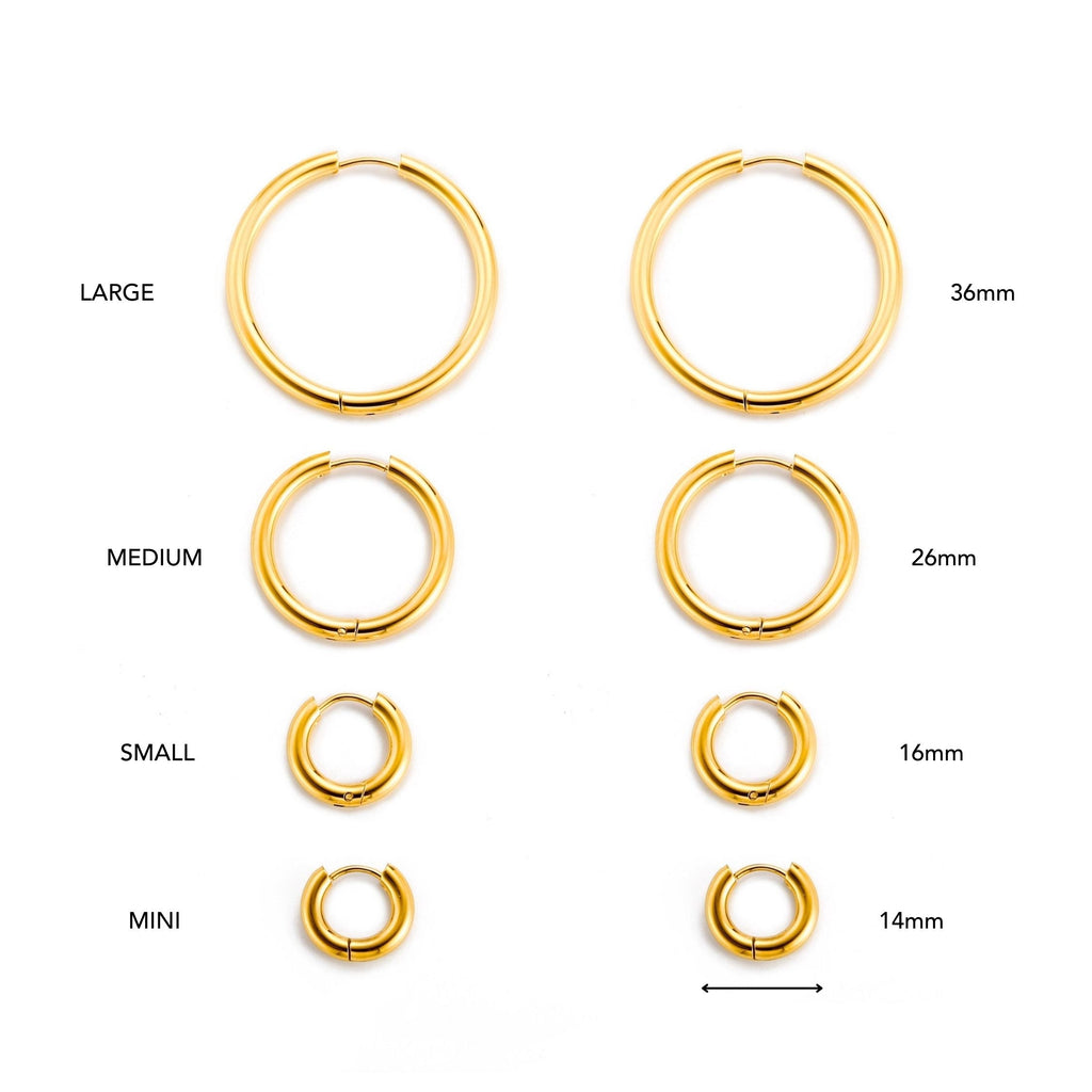 Thick Hoop Earrings