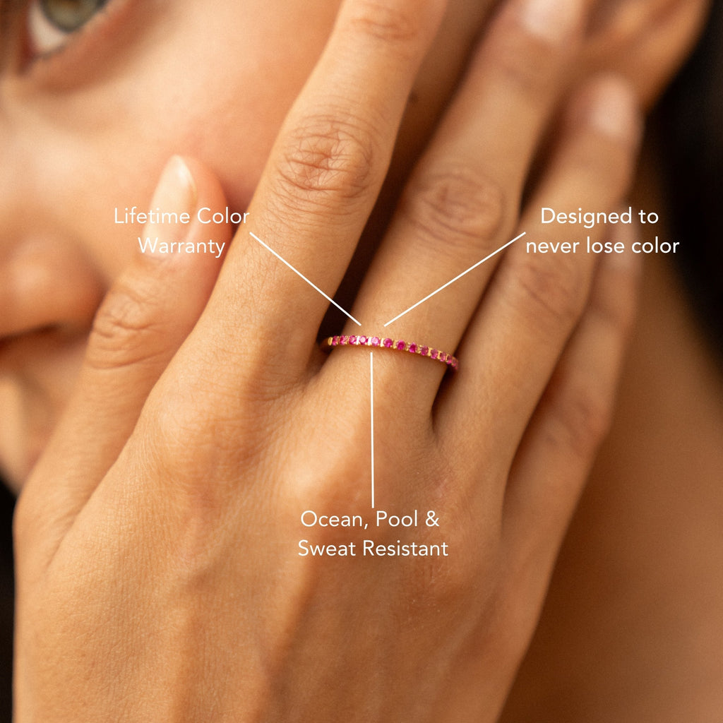 “Bordeaux” Thin Ring