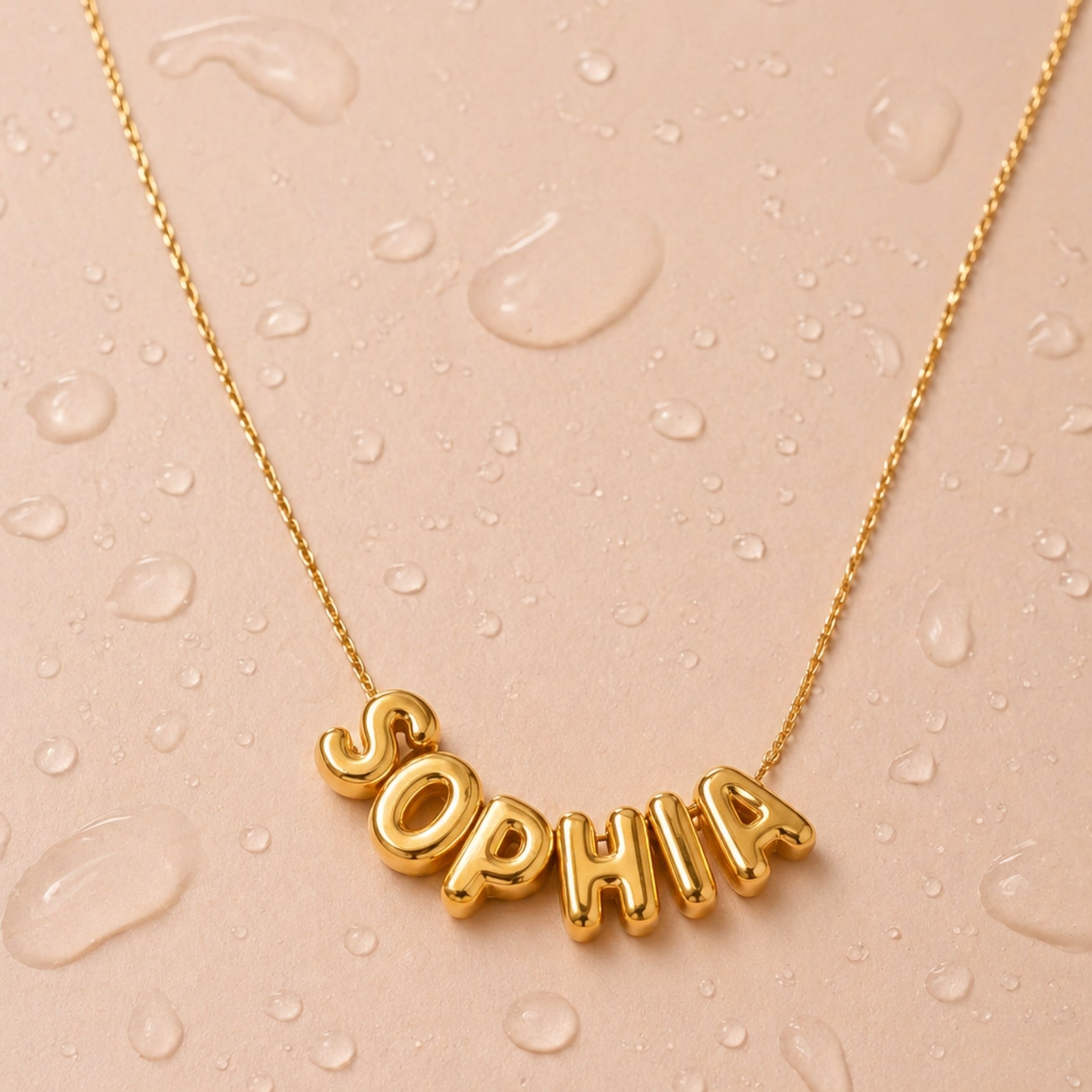 Bubble Name Necklace