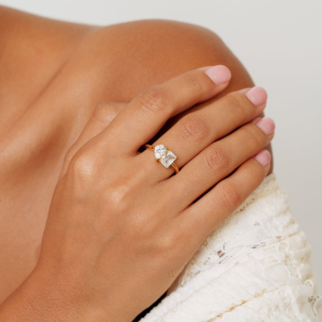 Toi et Moi Birthstone Ring