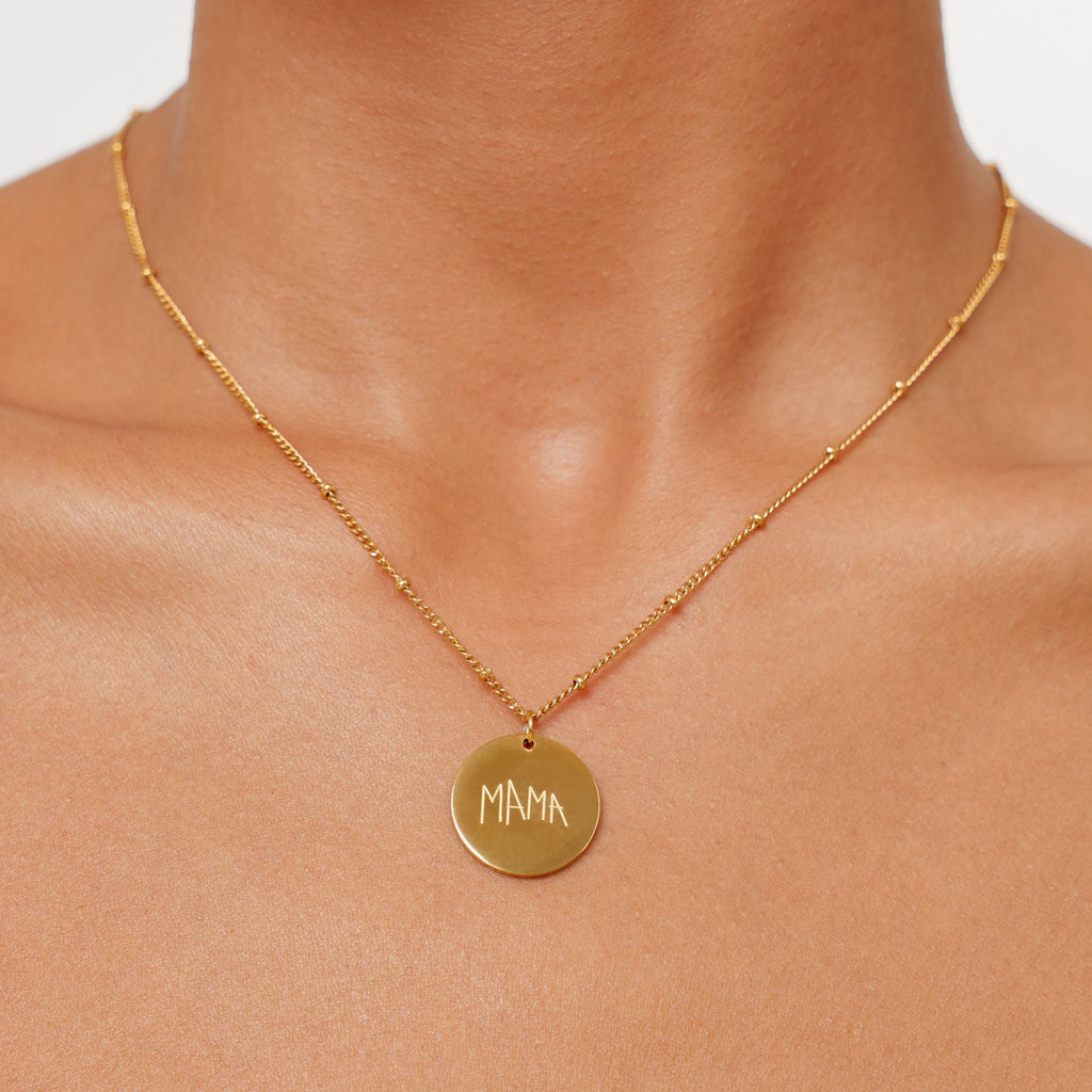 Drawing Disc Necklace