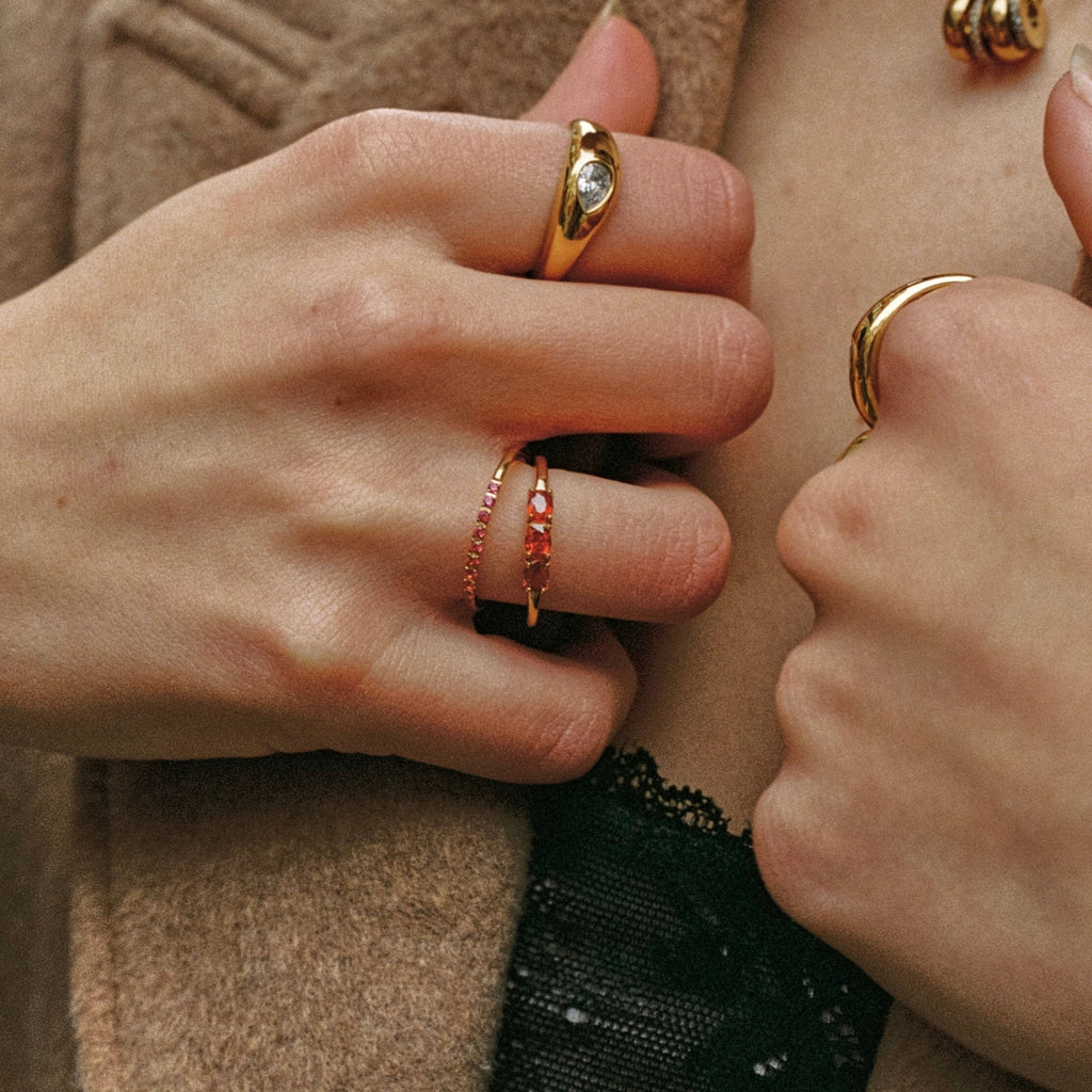 “Bordeaux” Thin Ring