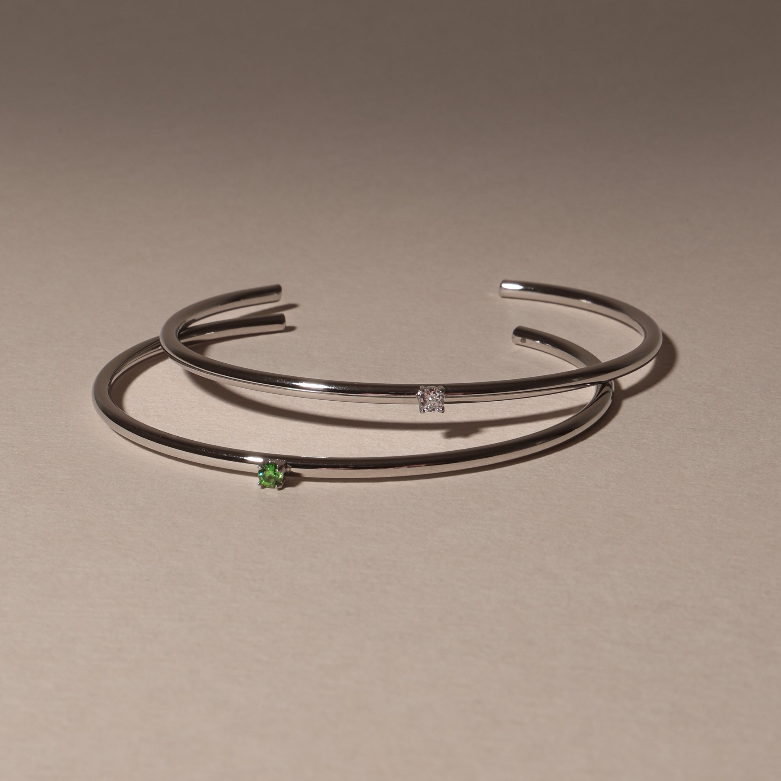 Thin Emerald Cuff