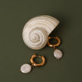 Chunky Pearl Hoops
