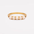 Opal Band Ring