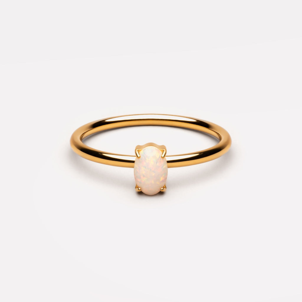 Oval Opal Ring