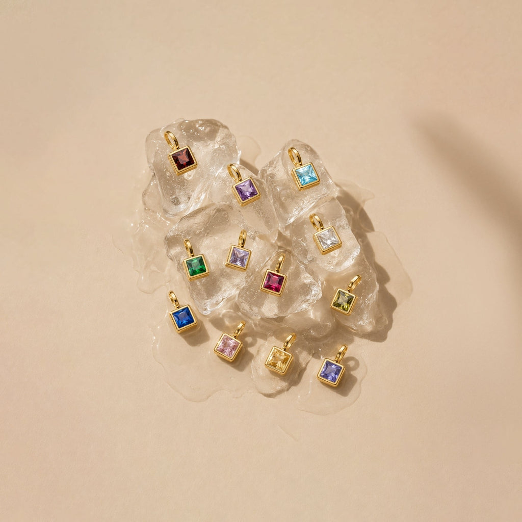 Paperclip Birthstone Necklace