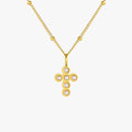 Pearl Cross Necklace