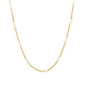 Dainty Gold Pearl Choker