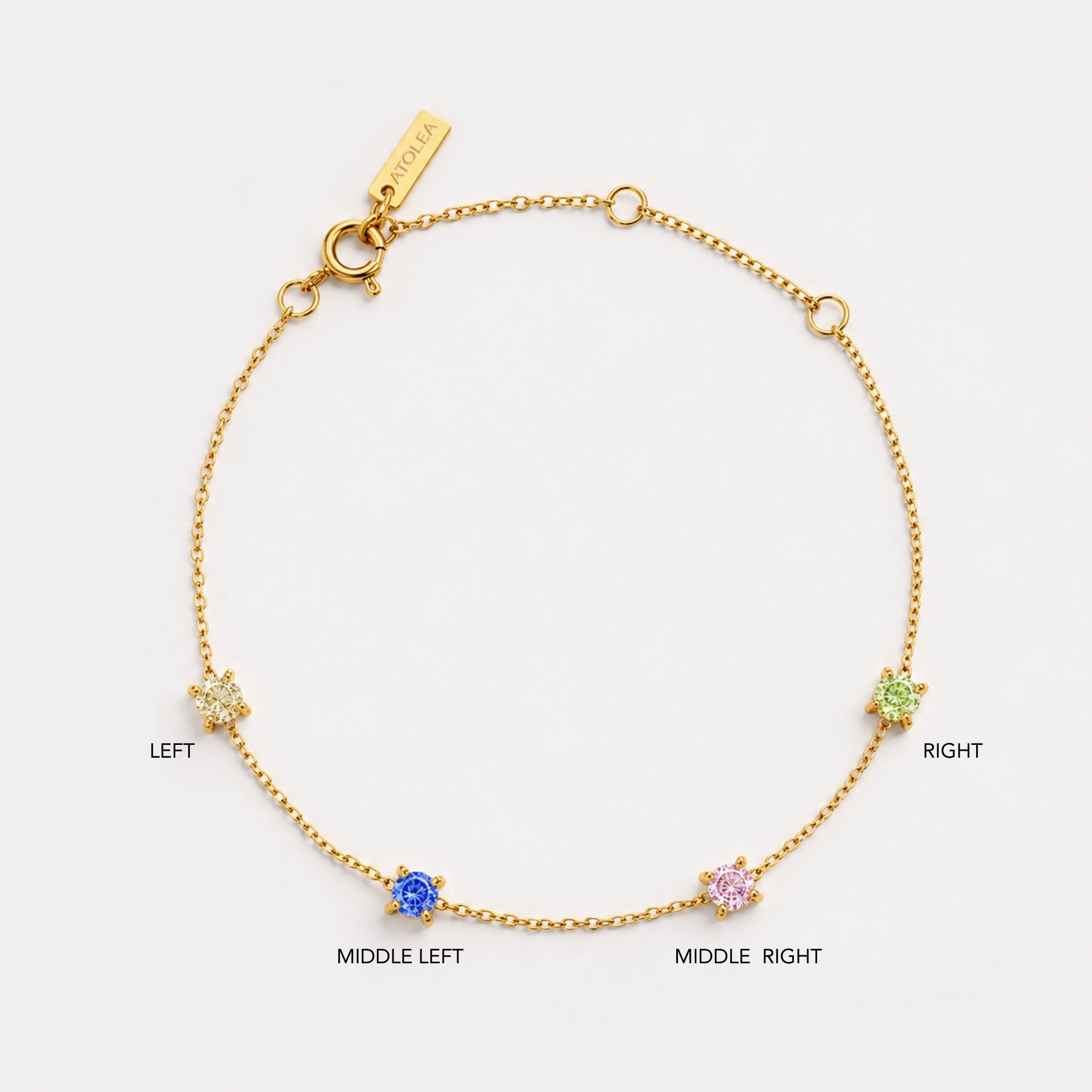 Custom Birthstone Bracelet