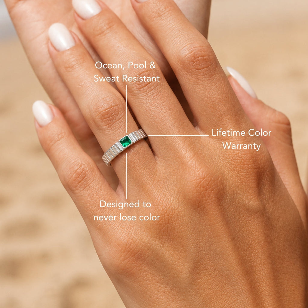 Chunky Emerald Ring