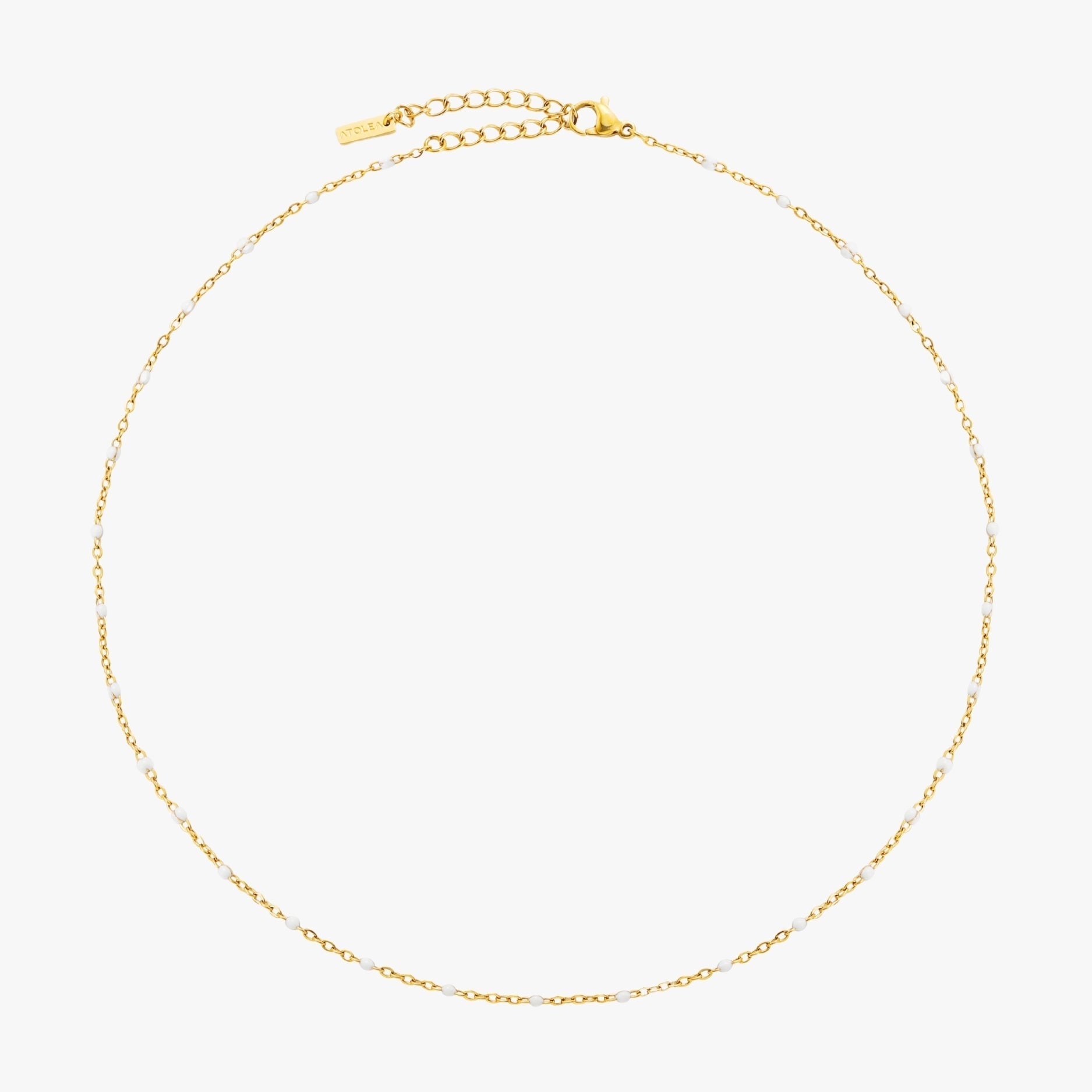 White Beaded Choker